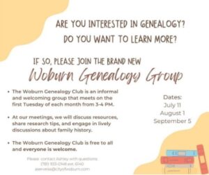 woburn geneology group