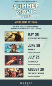 Woburn village movies summer 2023